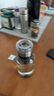 FGHGF大容量玻璃水杯耐高溫帶杯套茶水分離杯便攜網(wǎng)紅泡茶杯 玻璃噸噸杯帶杯套1000ml1只 曬單實(shí)拍圖