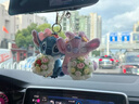 迪士尼（Disney）迪士尼正版史迪仔手捧花求婚包包掛件七夕情侶款鑰匙扣毛絨公仔 蝴蝶結抱花坐姿史迪仔掛件【正版】 曬單實(shí)拍圖