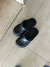 名創(chuàng)優(yōu)品（MINISO）洞洞鞋女男夏季外穿沙灘涼鞋防滑厚底踩屎感包頭涼拖鞋黑色38-39 曬單實(shí)拍圖