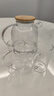 美斯尼 泡茶壺玻璃涼水壺冷水壺茶具不銹鋼過(guò)濾網(wǎng)加厚大容量家用竹蓋 1600毫升 曬單實(shí)拍圖