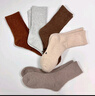 北極絨5雙裝羊毛襪子女秋冬季加絨加厚保暖雪地羊絨中長(cháng)筒地板毛圈棉襪 曬單實(shí)拍圖