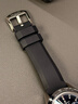 積優(yōu)（JEAYOU）氟橡膠手表帶男適用浪琴康卡斯歐米茄百年靈帝舵優(yōu)于原裝原廠(chǎng)男士黑色-針扣 20mm 曬單實(shí)拍圖