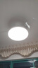 歐普（OPPLE）風扇燈吊扇燈24瓦LED照明低噪音餐廳臥室吊燈燈具包安裝 冰風白 曬單實拍圖