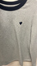 三彩2025冬季新款磨毛T恤圓領(lǐng)愛(ài)心刺繡上衣修身內搭簡(jiǎn)約M 花灰色 M 160/84A 曬單實(shí)拍圖