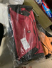 愛(ài)華仕拉桿旅行包大容量拉桿包可手提旅行包折疊旅行袋防潑水行李包紅色 曬單實(shí)拍圖