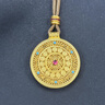 老鋪黃金古法手工足金項鏈 · 花絲如意圓滿(mǎn)吊墜（繩鏈款） 中號金重約31.8g 曬單實(shí)拍圖