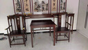 幻澤貓中堂六件套全實(shí)木條案供桌新中式農村堂屋簡(jiǎn)單神臺明式供奉臺條幾 明式龍宮椅6件套 實(shí)木烏絲檀木 組裝 曬單實(shí)拍圖