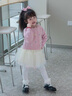 G.DUCKKIDS小黃鴨女童春裝套裝嬰兒童衣服女寶寶1-3歲2連衣裙開(kāi)衫三件套秋季 GQ039粉色 90 建議20-25斤9個(gè)月-1歲 曬單實(shí)拍圖