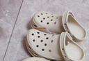 經(jīng)典鯨魚款洞洞鞋 CORCS CROCS 透氣內(nèi)增高戶外沙灘鞋涼鞋女鞋 骨白色 36-37 =M4W6 曬單實拍圖