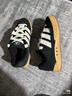 adidas「鯊魚(yú)面包鞋」ADIMATIC經(jīng)典滑板鞋男女阿迪達斯官方三葉草 黑色/白色   37 曬單實(shí)拍圖