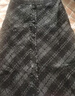 百圖betu女裝秋冬新款半身裙時(shí)髦復古格高腰毛呢半身裙女2310T79 黑色 M 曬單實(shí)拍圖