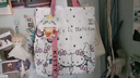hellokity卡通帆布包時(shí)尚包女手提袋可愛(ài)通勤百搭單肩托特大容量 hellokitty【粉色】寬34高38底部 【升級拉鏈款】 曬單實(shí)拍圖