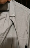 羅蒙（ROMON）牛津紡襯衫男士抗皺易打理長(cháng)袖休閑條紋襯衣外套男灰色5XL 曬單實(shí)拍圖