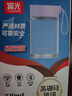 富光清然玻璃杯 高硼硅玻璃水杯子 女生便攜牛奶咖啡刻度茶杯330ml 曬單實(shí)拍圖