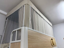 名創(chuàng  )優(yōu)品（MINISO）宿舍蚊帳上下鋪 大學(xué)生遮光床簾 免安裝拼接支架 單人0.9米床上鋪 曬單實(shí)拍圖
