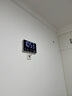 漢時(shí)（Hense）WiFi自動(dòng)對時(shí)大屏電子時(shí)鐘家用掛鐘客廳掛墻鐘表創(chuàng  )意臺鐘HW600 白框白字（WIFI版自動(dòng)對時(shí)） 曬單實(shí)拍圖