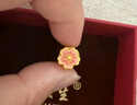 第一福古法金手繩黃金盤(pán)纏手鏈足金999手工金古法錘紋金圈隔片硬金配件 5顆6mm約0.88g 曬單實(shí)拍圖