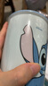 迪士尼可愛(ài)喝水牛奶高顏值馬克杯卡通家用情侶陶瓷杯咖啡 史迪仔-樂(lè )迪直身杯(無(wú)禮盒) 曬單實(shí)拍圖