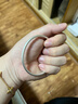 老鳳祥古法銀手鐲素圈999足銀實(shí)心銀鐲子銀飾送女友老婆紀念日生日禮物 #60(約22g) 曬單實(shí)拍圖