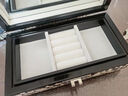 京城世家螺鈿漆器首飾盒珠寶飾品收納盒木質(zhì)妝奩陪嫁三金嫁妝結婚禮物高檔 龍鳳呈祥帶鎖首飾盒 曬單實(shí)拍圖