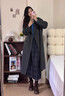 熙世界（sllsky）高原綿羊毛毛呢大衣秋冬高級感新款女裝小個(gè)子長(cháng)款秋裝外套 炭灰色 XL 曬單實(shí)拍圖