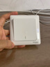 施耐德電氣 一開單控開關(guān) 86型單開開關(guān)插座面板單聯(lián)開關(guān)面板 睿意系列 白色 曬單實(shí)拍圖