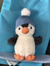 Jellycat花生企鵝雪板裝毛絨玩具安撫公仔禮物2025圣誕新品送禮生日禮物 灰色 Small 曬單實(shí)拍圖