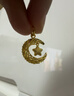 周大福星星攬月星月織夢(mèng)足金黃金吊墜女(工費360)約2.55g EOF1634 曬單實(shí)拍圖