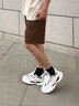 啄木鳥(niǎo)白色老爹鞋男厚底增高秋冬2026新款潮流運動(dòng)鞋子男士高街百搭潮鞋 白色 42 曬單實(shí)拍圖