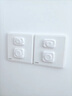 GERTHRON德國插座保護套兒童防觸電插孔防護蓋寶寶開(kāi)關(guān)電源嬰兒插頭安全塞 象牙白12只裝(6只兩孔+6只三孔) 曬單實(shí)拍圖