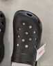 名創(chuàng  )優(yōu)品（MINISO）洞洞鞋女男夏季外穿沙灘涼鞋防滑厚底踩屎感包頭涼拖鞋黑色36-37 曬單實(shí)拍圖