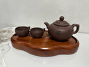 何笙家用整塊全實(shí)木花梨木小型干泡茶盤(pán)高端辦公蓄水式茶臺茶海茶托盤(pán) 花梨木海鷗菱形茶盤(pán)（30x17x4） 曬單實(shí)拍圖