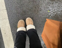 UGG【雙11預售】秋季女士包頭厚底LOGO松緊帶休閑懶人毛毛鞋 1113474 CHE | 栗色 37 曬單實(shí)拍圖