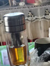 拓進德國進口品質新款按壓式速開雙層鵝蛋玻璃杯加厚防燙車載一鍵開蓋 本色【U型/全新速開杯】 550ml 曬單實拍圖