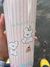 鴻迪新款保溫杯大容量不銹鋼高顏值卡通水杯女學(xué)生戶(hù)外便攜雙飲吸管杯 粉色小狗 600ml 曬單實(shí)拍圖