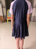 鴻星爾克（ERKE）兒童泳衣女孩連體女童中大童防曬游泳保守專(zhuān)業(yè)泳裝  槿木紫  170  曬單實(shí)拍圖