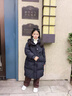 迪士尼（Disney）女大童羽絨服冬季2024新款兒童洋氣初中生女童加厚寬松中長(cháng)款外套 黑色 衣服偏大.不要貪大 150cm 充絨量245克 曬單實(shí)拍圖