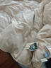 無(wú)印良品100%白鵝羽毛絨絲被子冬被約6斤（填充2000g）200*230cm灰色 曬單實(shí)拍圖