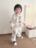 G.DUCKKIDS小黃鴨童裝拉布布衣服女童套裝春秋季兒童運動(dòng)服女小童秋裝兩件套 灰色 110 尺碼4~5歲【100-110cm】cm 曬單實(shí)拍圖