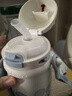babycare小白熊兒童保溫杯嬰幼兒寶寶水杯幼兒園1-3歲學(xué)飲吸管杯外出水壺 贈直通吸嘴-背帶款 柔霧藍 450ml 曬單實(shí)拍圖