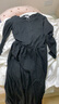 UR秋季新款女裝法式氣質(zhì)赫本風(fēng)顯瘦長(cháng)袖連衣裙UYV740012 黑色 S 曬單實(shí)拍圖