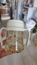 Grosmimi韓國進(jìn)口格羅咪咪吸管杯奶瓶嬰兒童水杯PPSU學(xué)直飲杯子6月1-3歲 小熊白吸管杯奶瓶手柄款 200ml 曬單實(shí)拍圖