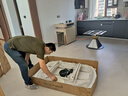 譽(yù)品豪庭巖板餐桌可變圓形桌帶電磁爐方圓兩用輕奢島臺餐桌一體家用小戶(hù)型 1.35米（島臺伸縮桌）送微波爐 曬單實(shí)拍圖