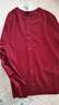 優(yōu)衣庫女裝精紡美利奴羊毛圓領(lǐng)針織開(kāi)衫/長(cháng)袖通勤秋冬新款478331 16 紅色 M 曬單實(shí)拍圖