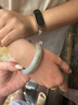 中國黃金（CHINA GOLD）天山翠玉手鐲女玉石鐲子新中式百搭生日禮物送女友媽媽 京速達-天山翠手鐲54# 曬單實(shí)拍圖