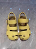 斤慕男女童涼鞋2025夏季新款兒童軟底防滑沙灘鞋韓版包頭涼休閑單鞋 黃色男女同款 26 內長(cháng)16.4cm 曬單實(shí)拍圖