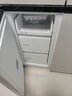 美的（Midea）首創(chuàng  )45cm超薄嵌入餐邊柜家用客廳冰箱左餐右廚大容量底部散熱十字四開(kāi)門(mén)國家補貼BCD-427WUSGPZM 曬單實(shí)拍圖