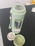 AILUKI日本玻璃杯大容量女高顏值耐高溫便攜水壺茶水分離水杯泡茶杯2025 【熱賣(mài)推薦】白色 304茶倉 800ml 曬單實(shí)拍圖