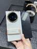 樂(lè )比億vivo x fold5手機殼新款腕帶支架vivox fold5折疊屏男電鍍真皮保護套中軸全包防摔vivoxfold5外殼 【鈦度黑】頭層牛皮丨磁吸腕帶丨旋轉支架 曬單實(shí)拍圖