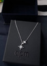 APM Monacobaby雙流星六芒星銀項鏈情侶頸鏈禮物送女友 曬單實拍圖
